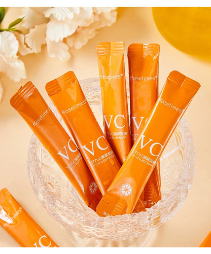 30pcs Vitamin C Sleeping Masks Beauty Face Moisturizing Skin Rejuvenation Firming Disposable No-wash Facial Mask for Face Care