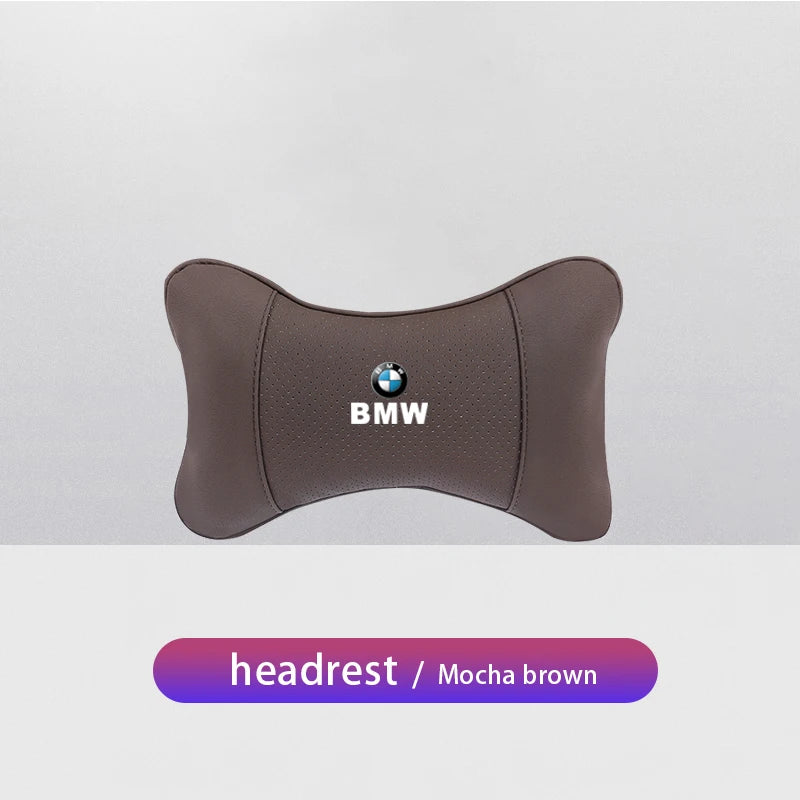1Pcs Car Seat Headrest Auto Logo Neck Pillow For BMW Performance E46 E60 E90 E39 E87 E36 E92 E70 E91 X3 X5 X1 X2 X4 X6 X7 E28