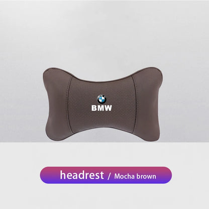 1Pcs Car Seat Headrest Auto Logo Neck Pillow For BMW Performance E46 E60 E90 E39 E87 E36 E92 E70 E91 X3 X5 X1 X2 X4 X6 X7 E28