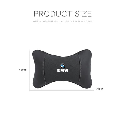 1Pcs Car Seat Headrest Auto Logo Neck Pillow For BMW Performance E46 E60 E90 E39 E87 E36 E92 E70 E91 X3 X5 X1 X2 X4 X6 X7 E28