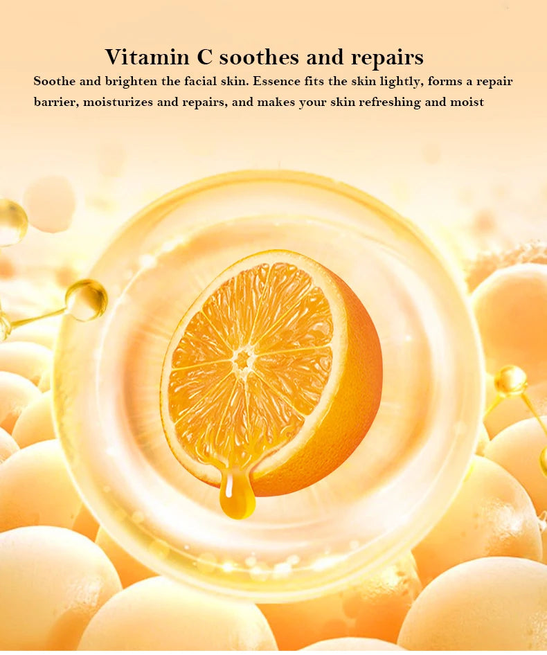 30pcs Vitamin C Sleeping Masks Beauty Face Moisturizing Skin Rejuvenation Firming Disposable No-wash Facial Mask for Face Care