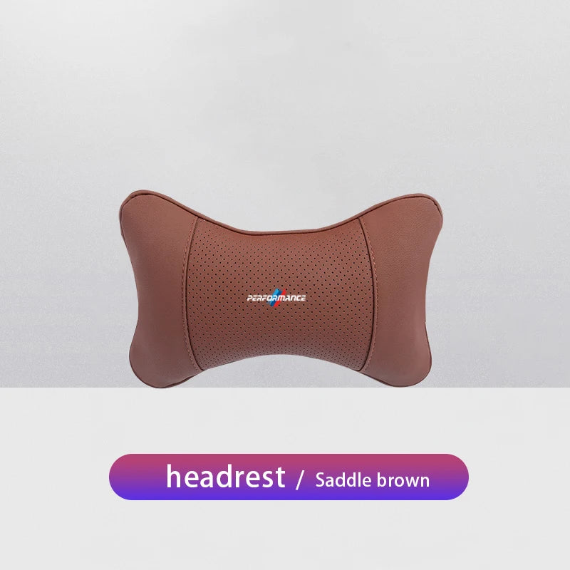 1Pcs Car Seat Headrest Auto Logo Neck Pillow For BMW Performance E46 E60 E90 E39 E87 E36 E92 E70 E91 X3 X5 X1 X2 X4 X6 X7 E28