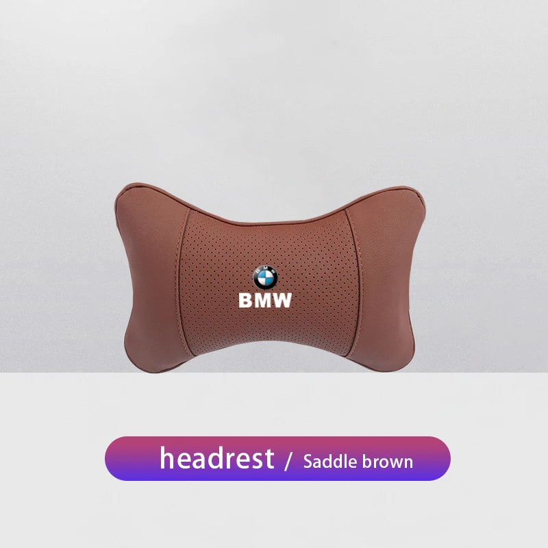 1Pcs Car Seat Headrest Auto Logo Neck Pillow For BMW Performance E46 E60 E90 E39 E87 E36 E92 E70 E91 X3 X5 X1 X2 X4 X6 X7 E28