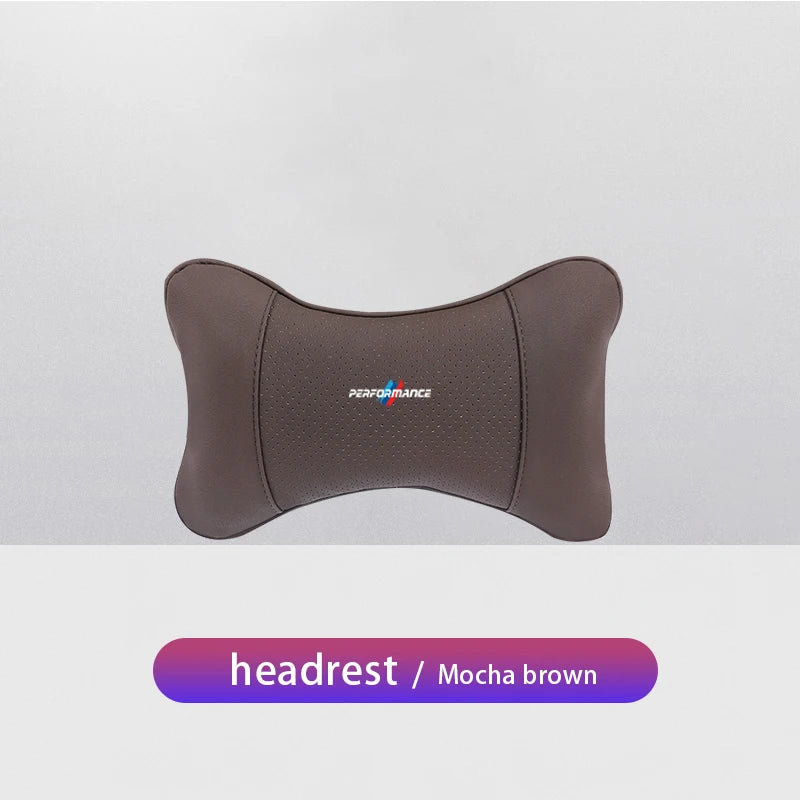 1Pcs Car Seat Headrest Auto Logo Neck Pillow For BMW Performance E46 E60 E90 E39 E87 E36 E92 E70 E91 X3 X5 X1 X2 X4 X6 X7 E28