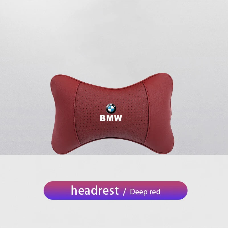 1Pcs Car Seat Headrest Auto Logo Neck Pillow For BMW Performance E46 E60 E90 E39 E87 E36 E92 E70 E91 X3 X5 X1 X2 X4 X6 X7 E28