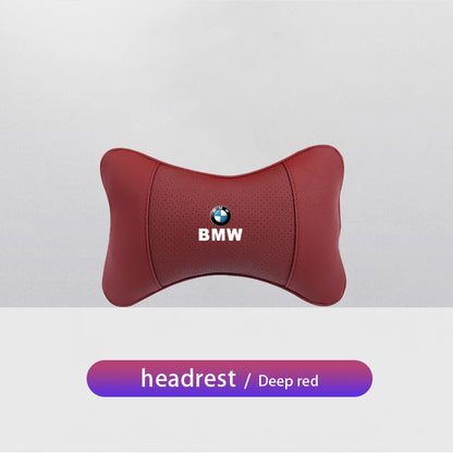 1Pcs Car Seat Headrest Auto Logo Neck Pillow For BMW Performance E46 E60 E90 E39 E87 E36 E92 E70 E91 X3 X5 X1 X2 X4 X6 X7 E28